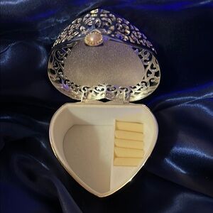 Things Remembered Silver Heart Jewelry Box